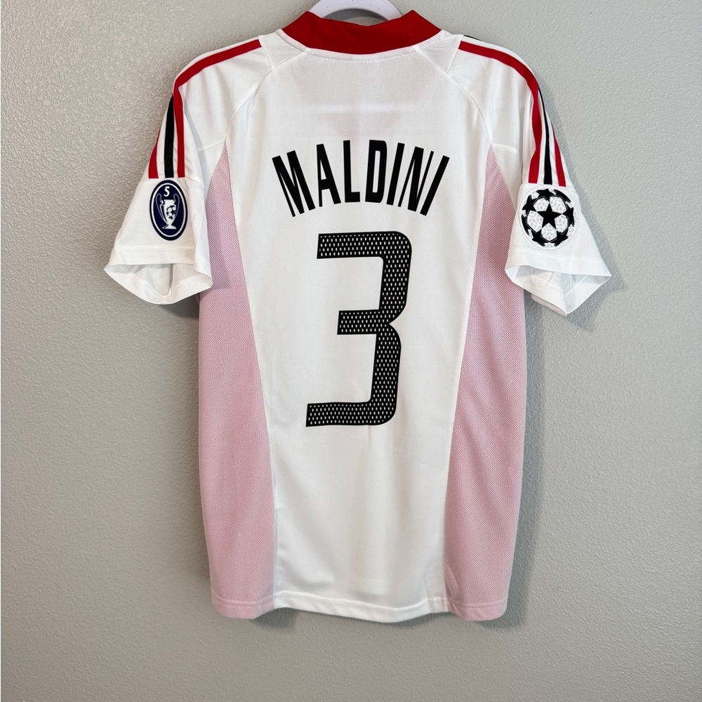 Adidas White and Red Soccer Jersey